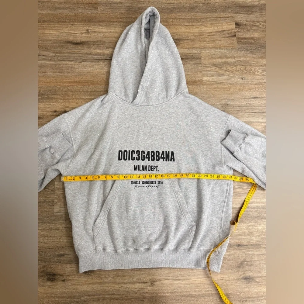 Dolce & Gabbana Cotton Sweatshirt Hoodie Size XXL